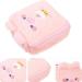 Healvian Plush Period Tampon Pouch & Makeup Bag - Pink Cartoon Coin Purse for Girls & Women - Buy Online on GoSupps.com