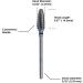 C&I Flame Shape Pedicure Drill Remove Foot Calluses - Buy Online on GoSupps.com
