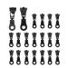 Zipper slider fydun 20 pieces metal alloy zipper sliders size #5 zipper repair replacement kit black for diy clothing pockets