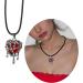 Shop Oralgos Irregular Heart Necklace - Trendy Crystal Collarbone Chain for Women & Girls - Fashionable Red Jewelry - Buy Online on GoSupps.com