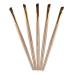 Polytree 5pcs Professional Eyebrow Brush Black Flat Angled Eye Brow Eyeliner Eyeshadow Brushes Makeup Tools