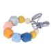 Baby Teething Necklace Yctze Portable Silicone Baby Teether Necklace in Vibrant Colors - Food Grade and Heat Resistant (Type 2)