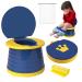 Portable Potty for Kids,Toddler Travel Foldable Training Toilet Travel Potty,Children's Portable Toilet Potty Emergency Toilet for Car,Camping,Outdoor,Indoor(Deep Blue)