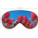 Light-Blocking Sleep Mask - Red Tulip Flowers Eye Mask for Women | Comfortable Soft Blindfold with Adjustable Strap for Men - Buy Online on GoSupps.com