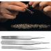 High-Precision 6-Part Antistatic Tweezers Set - Stainless Steel Electronics PCB Repair Tool for Soldering & Installation - Buy Online on GoSupps.com