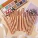 Buy Pink Makeup Brushes Set - Powder Foundation Blush & Eyeshadow - 100% Natural Hair - International Shipping Available - Buy Online on GoSupps.com