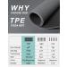 Extra Wide & Thick Non Slip Yoga Mat 72'' x 32'' - Professional TPE Mat for Yoga & Pilates Grey/Black - Buy Online on GoSupps.com