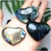 1pcs 3-4cm Natural Labradorite Heart Moonstone Reiki Gems Crystal Heart Stones - Buy Online on GoSupps.com