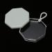 Makeup Puff Box Safe Powder Puff Storage Box Gray Portable Octagonal Dustproof for Powder Rooms for Beads - Buy Online on GoSupps.com