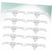 Outanaya 10pcs Set Eyebrow Ruler Microblading Ruler Guide Makeup Gadgets Scale Ruler Disposable White - Buy Online on GoSupps.com