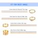 Ring Sizer Adjuster Set - 16pcs Golden & Clear Silicone Tighteners for Loose Rings with Organizer Box - Invisible Spiral Guards for Women Men - 4 Sizes Round & Flat Bands - Buy Online on GoSupps.com