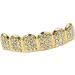 Gold-Plated Diamond Grill Teeth for Men & Women | Punk Toothbrushes - Upper & Underside Face Accessories - Buy Online on GoSupps.com