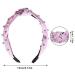 Sucrain 3 Pcs Colorful Pearl Knotted Headbands for Women & Girls - Jeweled Gem Embellished Hair Accessories (Pink Blue Purple) - Buy Online on GoSupps.com