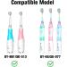 Dada-Tech Baby/Kids Electric Toothbrush Replacement Heads - 4 Medium Heads for DT-BB1 DT-K6 SG-513 SG-977 - International Shipping - Buy Online on GoSupps.com