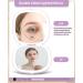 Wobsion Travel Magnifying Mirror with Light 1x/10x LED Compact Mirror - Dimmable 2-Side Illuminated Makeup Mirror, Rechargeable Handheld Pocket Mirror - Gifts for Women (Purple) - Buy Online on GoSupps.com