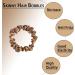Small Satin Silk Hair Scrunchies for Thick, Curly, and Thin Hair - 4 Pack Champagne Gold - Traceless Frizz Prevention - Women and Girls Hairbands - Buy Online on GoSupps.com