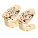 ifundom 2pcs Grills Gold Decor Grill for Teeth Shiny Mouth Grill Decorate Men and Women Gem The Cross