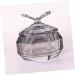 FRCOLOR Crystal Glass Manicure Cup Dappen Dish Zinc Alloy Nail Manicure Tools - Buy Online on GoSupps.com