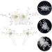 Beaupretty 1 Set comb plate hairpin Rhinestone Hair Clips rhinestone hair comb flower hair stick flower hair fork pearl hair accessories bridal rhinestone insert comb Leaves fabric bride leaf - Buy Online on GoSupps.com
