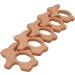 Wendysun 10pcs Cartoon Animal Rabbit Teether - Pure Natural Beech Wood Teething Nursing Toy for Baby DIY Pendant - Buy Online on GoSupps.com