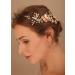 Deniferymakeup Flower Bride Wedding Hair Vine with Combs Gold Leaf Bridal Headband Opal Rhinestones Hair Breath Accessories for Women and Girls - Buy Online on GoSupps.com