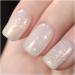 GAOY Shimmer Gel Nail Polish  16ml Translucent Jelly Glitter Gel Polish  Soak Off UV Gel for Nail Art DIY at Home  1609 Milky White