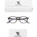Suertree Blue Light Filter Reading Glasses - Round Eyeglasses for PC & Gaming | UV Protection & Anti-Fatigue | Men & Women | 1.5x Magnification - Buy Online on GoSupps.com
