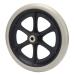 Walker Wheel Replacement Wheelchair Wheel Durability PU Material 8in Diameter Ball Bearing for Wheelchair for Walk