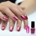 Metallic Nail Polish - Quick Dry Mirror Finish | 4 Colors: Light Pink Dark Pink Silver Rose Gold | Long Lasting 6ML Nail Varnish - No UV Required - Buy Online on GoSupps.com
