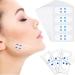 Face Lift Tape Invisible, Instant Face Lifting Tape Ultra-Thin Waterproof & High Elasticity, Invisible Makeup Face Lift Tools for Hide Facial Wrinkles and Lifting Saggy Skin, 40 Pcs white