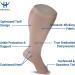 Blu Horn Knee-High Compression Stockings 20-30 mmHg - XL Beige for Pain Relief & Improved Blood Circulation - Buy Online on GoSupps.com