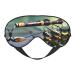 Fishing Rod Print Double-Sided Eye Mask Soft and Light Blocking for Enhancing Sleep Quality