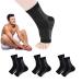 3Pairs HushSocks HushSocks Compression Socks Neuropathy Socks Soothe Socks for Neuropathy Pain Anti Fatigue Compression Foot Sleeve Support Brace Sock (Black L/XL) Black L/XL