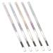 Housoutil 5pcs Tools Eyebrow Makeup Double-head with Thin Pens Pencil Brown Brush Pencils S Anti-perspiration