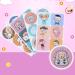 Hemoton Stickers Patches Cartoon Animal Decals Pattern - 3X3X0.1CMx4pcs Assorted Colorx4pcs