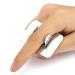 Vaorwne Salon Nail Finger Ring Palette - Stainless Steel Makeup Foundation Mixing Tool for Professionals | International Shipping Available - Buy Online on GoSupps.com