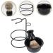 Minkissy 4 Sets Beard Kit - Shaving Brush Holder Stand & Bowl | Men's Shaving Sets & Accessories | Stainless Steel Quality - Buy Online on GoSupps.com