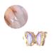 SANWOOD Shiny Butterfly Nail Ornament 3D Crystal Colorful Foil Paint Decorations for DIY Manicure Nail Art #04