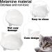 Non Slip Cat Food Bowl - Stress Relief for Whisker Fatigue - Wide Shallow Design - Safe Food-grade Material - Black+White - Buy Online on GoSupps.com