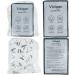 Vicloon Baby Swaddle Wraps 2 pcs - 100% Organic Cotton - Black | For Newborn Boy and Girl 0-3 Months - Buy Online on GoSupps.com
