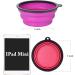 WZX 2- Pack Large Silicone Collapsible Dog Bowl (32oz) BPA Free and Dishwasher Safe Portable Foldable Travel Bowl Food and Water Bowls for Dogs and Cats(Purple+Pink) - Buy Online on GoSupps.com