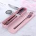 Stainless Steel Fork Spoon Chopsticks Set with Durable Case - Purple | Ideal for Home, Camping, Traveling, Hiking - Buy Online on GoSupps.com