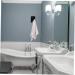 HEMOTON Acrylic Door Hook 8pcs Bathroom Hook Shower Door Wall-Mounted Towel Hanger Organizer Hangers Rack for Bathrooms Plug 6X4.5X2.8CM Black - Buy Online on GoSupps.com