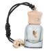 GLEAVI 1pc Perfume Bottle Carafes Accessories Automotive Alentine Hanging Glass Essential Oil Bottle 1 count (Pack of 1) Black