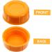Vaguelly Breastmilk Bottles Cap 20 Pcs Baby Bottle Seal Cap Water Bottle Travel Food Grade Pp Water Proof Leak Proof Lids Orangex2pcs 4.3x4.3x1.5cmx2pcs - Buy Online on GoSupps.com