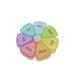 7 Day Weekly Pill Round Organizer ShysTech Large Pill Case Pill Box 1 Time A Day for Pills/Medication/Supplements/Vitamin (Multi-Color)