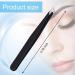 3-Piece Stainless Steel Eyebrow Tweezers Set for Precision Hair Removal - Slant & Pointed Tips - Ideal for Facial Hair, Splinter and Ingrown Hair Removal (Black) - Buy Online on GoSupps.com