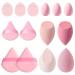 Compact Makeup Sponge Soft Beauty Sponge Makeup Sponges Gentle Lightweight Makeup Sponge with Different Shapes for Women Girlfriend Mother Wife Girls All Skill Levels Beauty Professional Pink