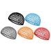 KALLORY 5Pcs Mesh Crochet Hair Net  Colorful Knit Hair Snood Cover Thick Short Hairnet Snoods Cover Ornament for Women