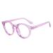 Blue Light Blocking Glasses for Women and Men Oval Purple